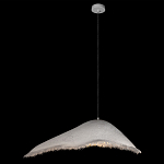 Подвесной светильник с асимметричным волнообразным абажуром и фактурной бахромой по краю Tactile Line варинант исполнения - 9 | Loft Concept в Волгограде