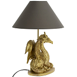 Настольная лампа с абажуром Дракон Golden Dragon Lamp Brown варинант исполнения - 2 | Loft Concept в Волгограде