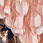 Люстра из стекляных розовых лепестков Petalled Illuminator варинант исполнения - 2 | Loft Concept в Волгограде