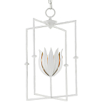 Подвесной светильник белый c абажуром в виде цветка тюльпана White Tulips варинант исполнения - 2 | Loft Concept в Волгограде