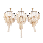 Люстра большая из золотистых металлических цепочек Atlantis Chain варинант исполнения - 2 | Loft Concept в Волгограде