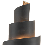 Бра в форме спирали черное с золотой внутренней отделкой Warm Glow варинант исполнения - 1 | Loft Concept в Волгограде