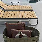 Шезлонг на металлическом каркасе с регулируемой спинкой GUELL Sunbed варинант исполнения - 4 | Loft Concept в Волгограде