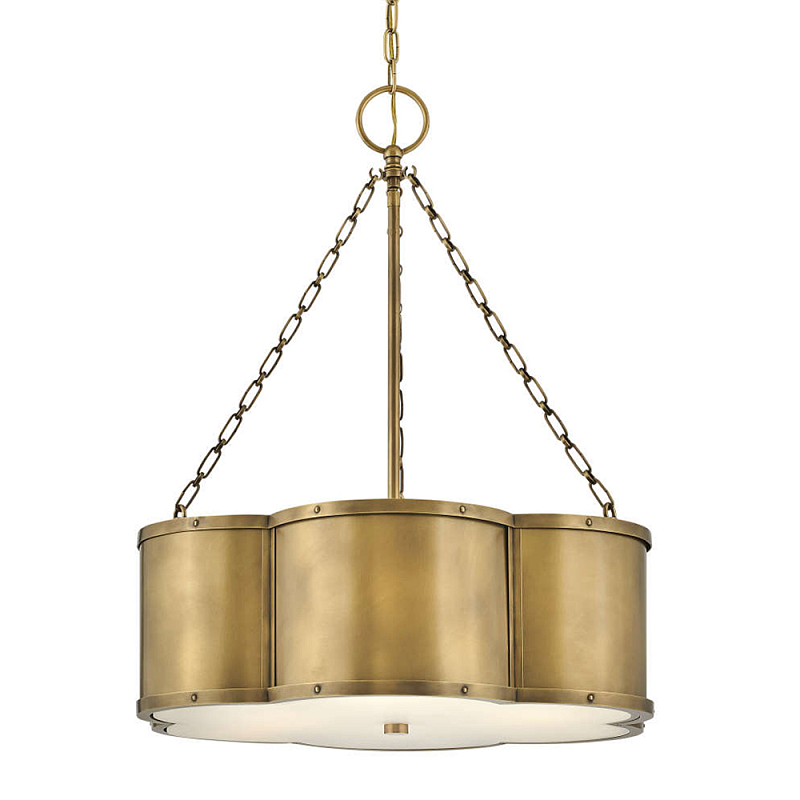 Люстра подвесная волнистой формы Hinkley Латунь Белый Черный в Волгограде | Loft Concept 