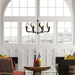 Люстра с плафонами в виде черно-белых дисков Ideal Shade Combination варинант исполнения - 2 | Loft Concept в Волгограде