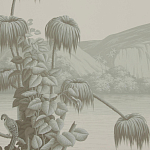 Обои ручная роспись Le Brésil Crystal Grey варинант исполнения - 3 | Loft Concept в Волгограде