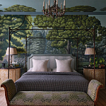 Обои ручная роспись Malmaison Special Colourway on Auguste scenic paper варинант исполнения - 1 | Loft Concept в Волгограде