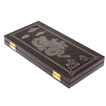 Подарочные нарды из натурального камня с гравировкой Backgammon from Stone варинант исполнения - 5 | Loft Concept в Волгограде