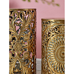 Столик приставной с цветочной резной фактурой Madagascar варинант исполнения - 4 | Loft Concept в Волгограде