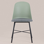 Стул из прочного пластика на металлическом основании Anora Green  варинант исполнения - 2 | Loft Concept в Волгограде