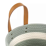 Корзина для хранения с ручками Interlacement Green варинант исполнения - 2 | Loft Concept в Волгограде