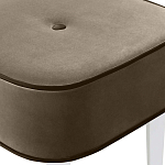 Квадратный мягкий пуф на белых ножках Winton Pouf Square варинант исполнения - 4 | Loft Concept в Волгограде