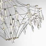 Люстра подвесная из металла с прозрачными подвесками из хрусталя Quasar 93 варинант исполнения - 10 | Loft Concept в Волгограде