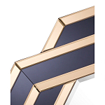 Зеркало восьмиугольное в черно-золотистой раме Pairing варинант исполнения - 2 | Loft Concept в Волгограде