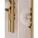 Бра  с фигурным мраморным рассеивателем Spiral of Warm Light варинант исполнения - 5 | Loft Concept в Волгограде