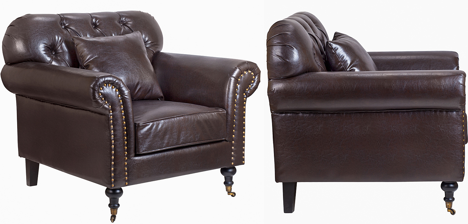 Кресло Taddeo Armchair brown Кресло Taddeo Armchair brown - Loft-Concept в Волгограде