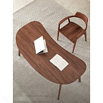 Стол рабочий округлой формы с ящиком  Working Moonnut Table варинант исполнения - 4 | Loft Concept в Волгограде