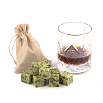 Камни для охлаждения виски из натурального камня змеевик Natural Stone Cube варинант исполнения - 5 | Loft Concept в Волгограде