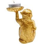 Подсвечник золотая обезьяна с блюдцем Golden Monkey варинант исполнения - 3 | Loft Concept в Волгограде