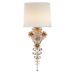 Бра с цветочным основанием и тканевым абажуром Tugella Flower Lamp варинант исполнения - 1 | Loft Concept в Волгограде