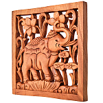 Панно из дерева слов и цветы Panel With Animals варинант исполнения - 2 | Loft Concept в Волгограде