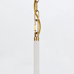 Подвесной светильник с плафоном в форме плоского купола и белой шарообразной лампой Eurofase варинант исполнения - 13 | Loft Concept в Волгограде