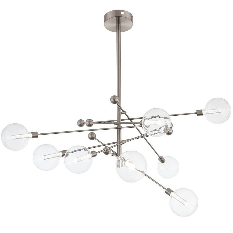 Люстра Gallotti & Radice Balls Nickel 8 Никель Прозрачное Стекло Люстра Gallotti & Radice Balls Nickel 8 Никель Прозрачное Стекло в Волгограде | Loft Concept