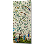 Постер на холсте в стиле шинуазри с изображением сада Beige Chinoiserie Imperial Garden Poster варинант исполнения - 1 | Loft Concept в Волгограде