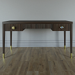 Письменный стол Elsa Dreams Walnut Шпон дерево с двумя ящиками варинант исполнения - 1 | Loft Concept в Волгограде