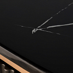 Комод черный округлой формы с рельефным фасадом Black Cut варинант исполнения - 6 | Loft Concept в Волгограде