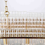 Люстра подвесная овальная со стеклянными трубками Nembus варинант исполнения - 4 | Loft Concept в Волгограде