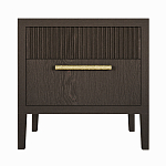 Прикроватная Тумбочка Primo с двумя ящиками Темный орех варинант исполнения - 6 | Loft Concept в Волгограде