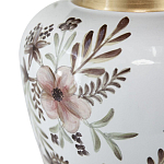 Ваза с нежным цветочным узором в пастельных тонах и крышкой с золотым акцентом Chinoiserie Ceramics варинант исполнения - 3 | Loft Concept в Волгограде