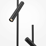 Напольный торшер светодионый черный Lumen Duo варинант исполнения - 3 | Loft Concept в Волгограде