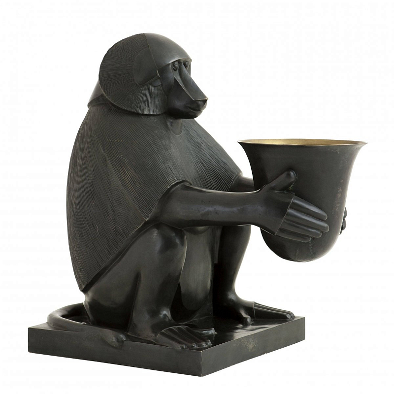 Настольная лампа Eichholtz Art Deco Monkey Темная бронза винтаж Настольная лампа Eichholtz Art Deco Monkey Темная бронза винтаж в Волгограде | Loft Concept