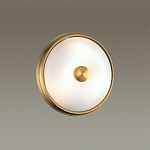 Бра круглое с матовым стеклянным плафоном и металлической окантовкой Soft Halo варинант исполнения - 4 | Loft Concept в Волгограде