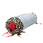 Подушка из джинсовой одежды и вязания Heart&Brain 2 варинант исполнения - 2 | Loft Concept в Волгограде