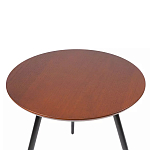 Кофейный столик с круглой столешницей на 3-х черных ножках Laconic Stylish Design варинант исполнения - 1 | Loft Concept в Волгограде