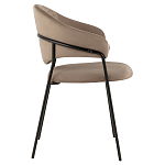 Коричневый стул с обивкой из искусственной замши Alexis варинант исполнения - 3 | Loft Concept в Волгограде