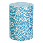 Столик с инкрустацией с перламутровым узором Flower Blue варинант исполнения - 1 | Loft Concept в Волгограде