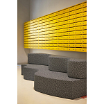 Дизайнерский модульный диван волнистой формы с цветным принтом Poltronova Superonda Sofa варинант исполнения - 17 | Loft Concept в Волгограде