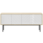 Длинная тумба с зеркальным декором Serena варинант исполнения - 8 | Loft Concept в Волгограде