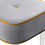 Квадратный мягкий пуф на белых ножках Winton Pouf Square варинант исполнения - 12 | Loft Concept в Волгограде