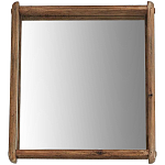 Квадратное настенное зеркало в деревянной раме Lyons Mirror варинант исполнения - 1 | Loft Concept в Волгограде