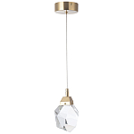 Подвесной светильник с хрустальным плафоном Esme Crystal Brass Hanging lamp варинант исполнения - 2 | Loft Concept в Волгограде