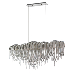 Люстра подвесная с металлическими дугами и длинными цепочками 115 см Atlantis Chain варинант исполнения - 9 | Loft Concept в Волгограде