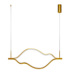 Подвесной светильник волнообразный изогнутый цвета латунь 3000К Spiral Lighting варинант исполнения - 2 | Loft Concept в Волгограде