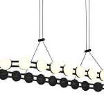 Люстра овальная с круглыми светодиодными источниками света Maxine Light варинант исполнения - 11 | Loft Concept в Волгограде