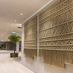 Панно на стену плетеное Макраме бежевый цвет  варинант исполнения - 8 | Loft Concept в Волгограде