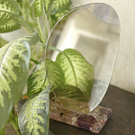 Настольное зеркало с подставкой из эпоксидной смолы с цветами Epoxy Resin Flowers Mirror варинант исполнения - 2 | Loft Concept в Волгограде